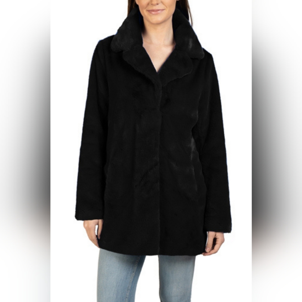 Love Token Mid-Length Faux Fur Jacket LT0917